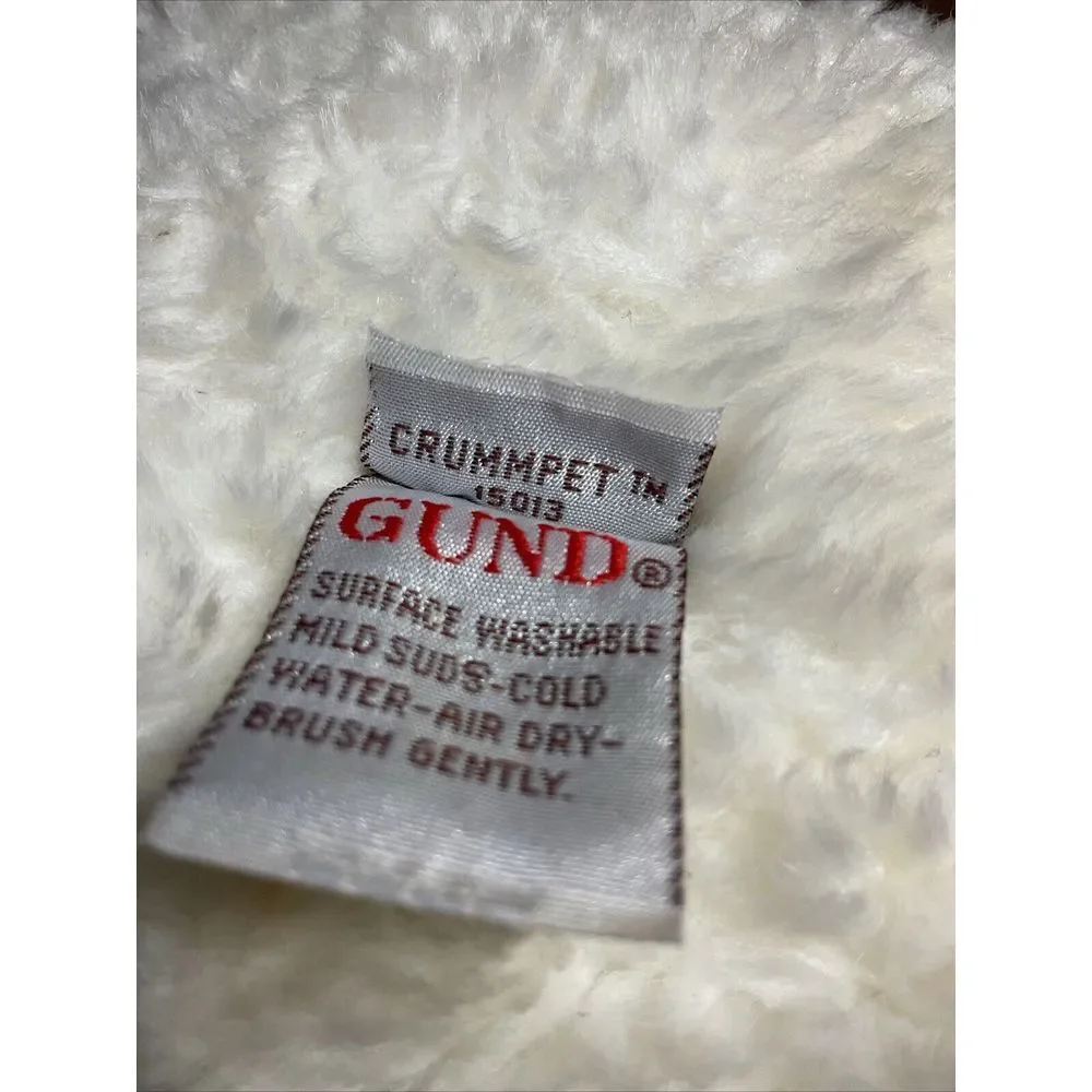 Gund Crummpet‎ White Bear Plush Lovey #15013